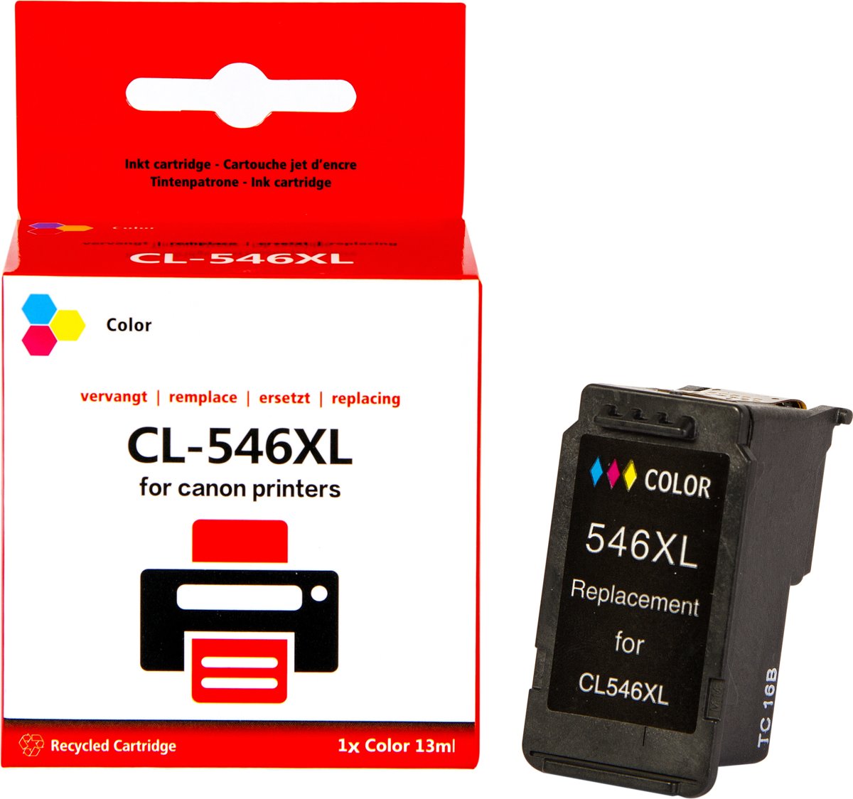 Canon 546 XL Inktcartridge Kleur |Cyaan|Magenta|Geel| - Pixeljet